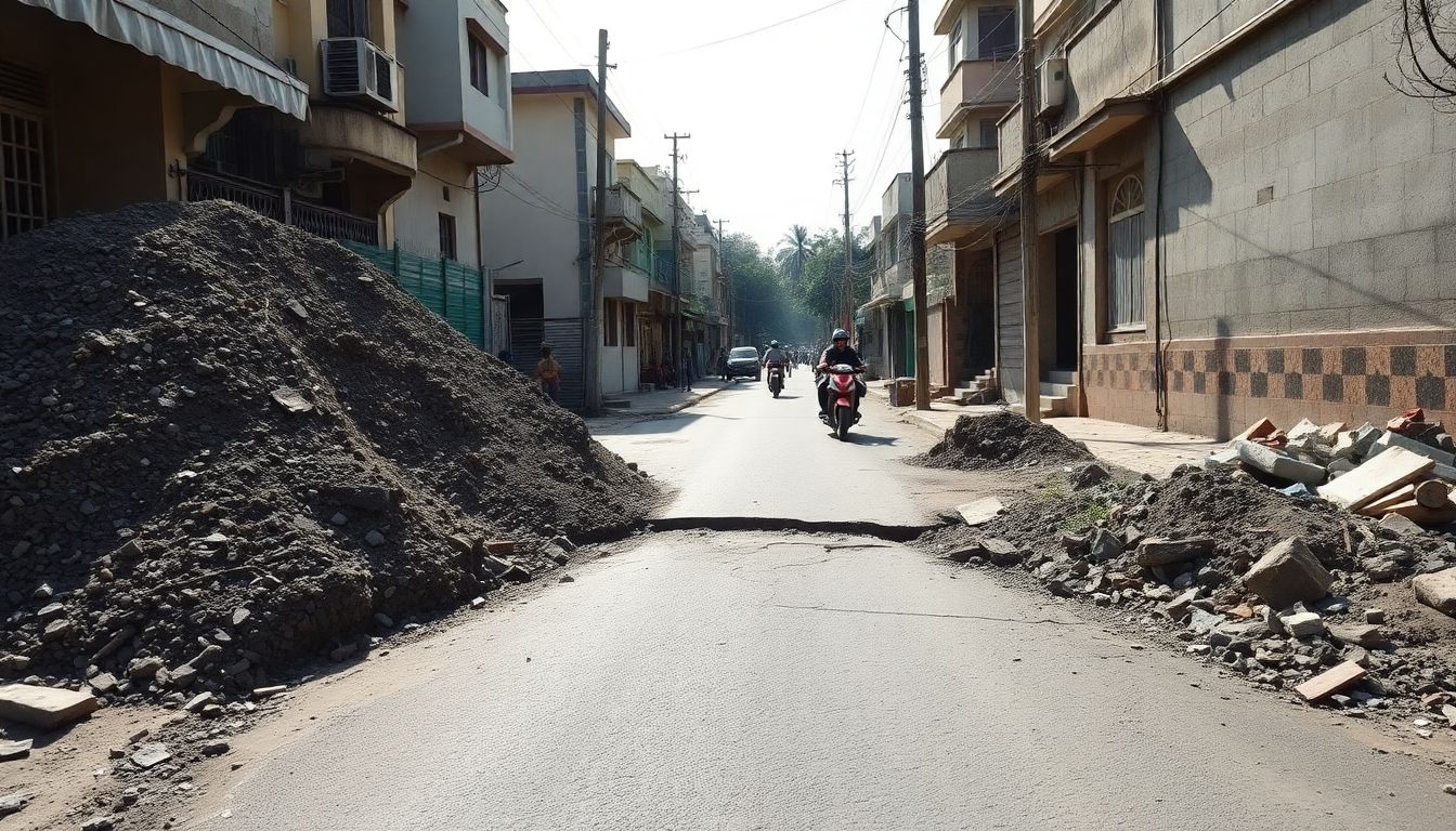 Horamavu Residents Urge Civic Action Over Damaged Road and Encroachment