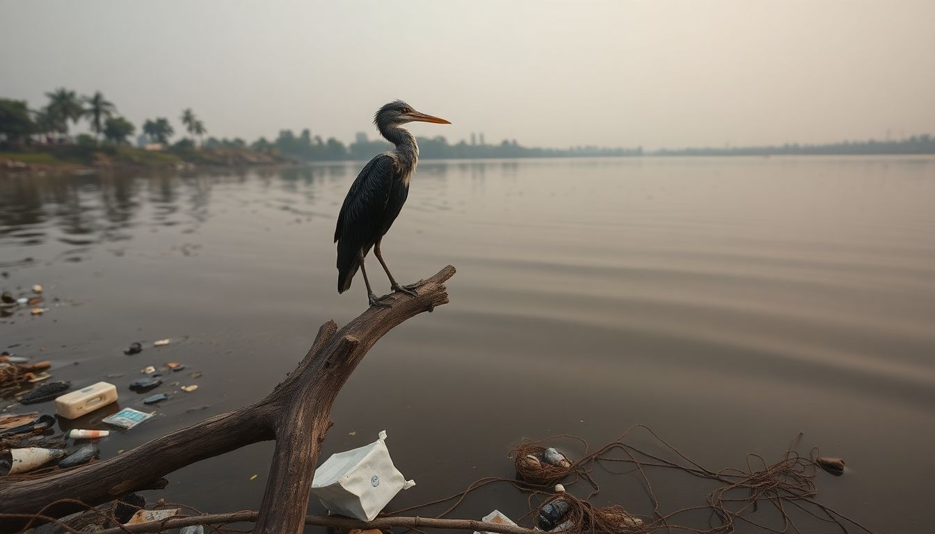 Surge in Distressed Darters Trapped in Lake Waste Across Bengaluru