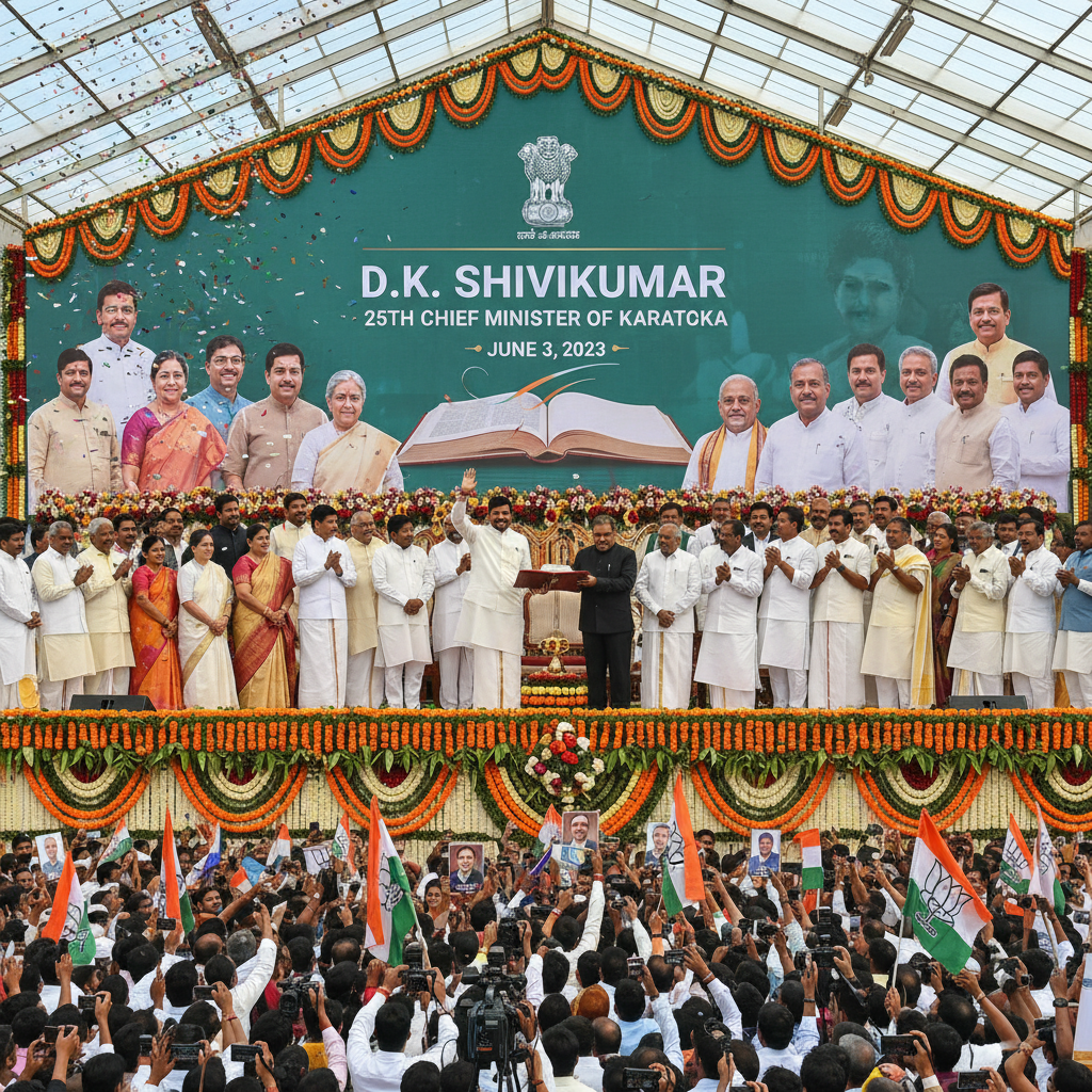 D K Shivakumar to take oath as 25th Karnataka Chief Minister on June 3