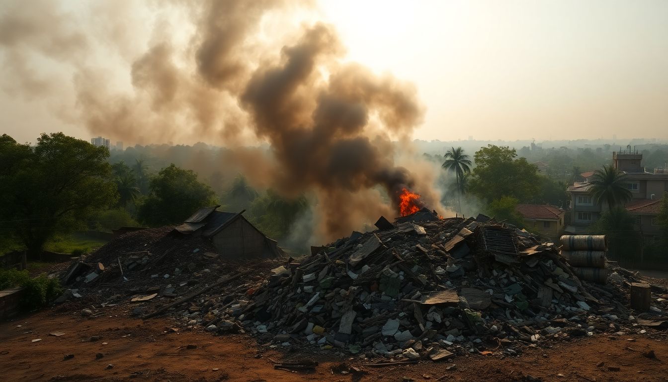 Toxic garbage burning near Turahalli Forest sparks health fears in Thalaghattapura