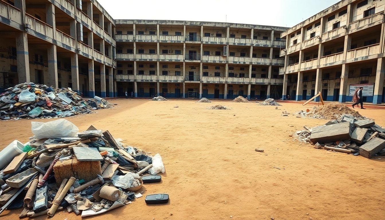 SK Garden School Playground in Bengaluru Turns into Garbage Dumping Yard