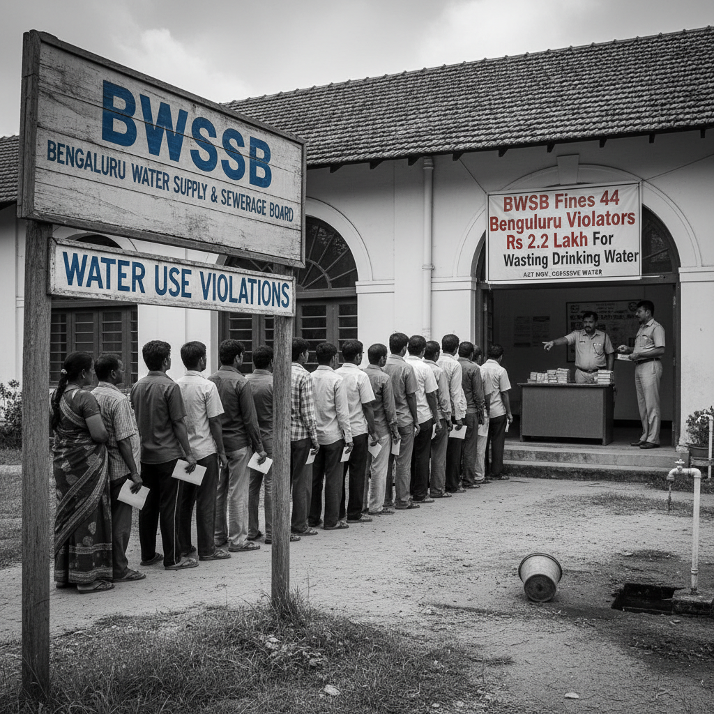 BWSSB Fines 44 Bengaluru Violators Rs 2.2 Lakh For Wasting Drinking Water
