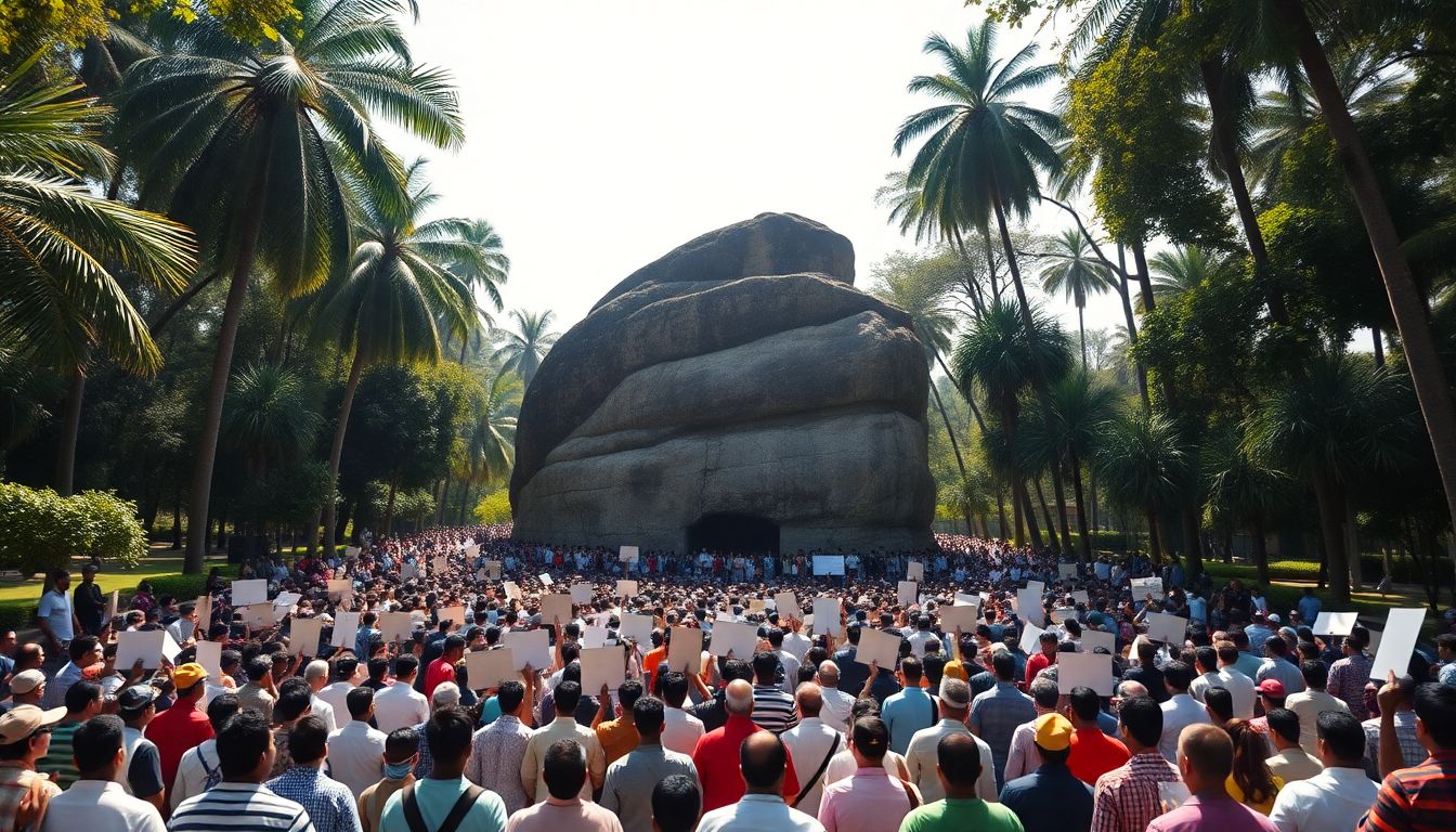 Bengaluru Citizens Protest Hebbal-Silk Board Tunnel Road Project at Lalbagh