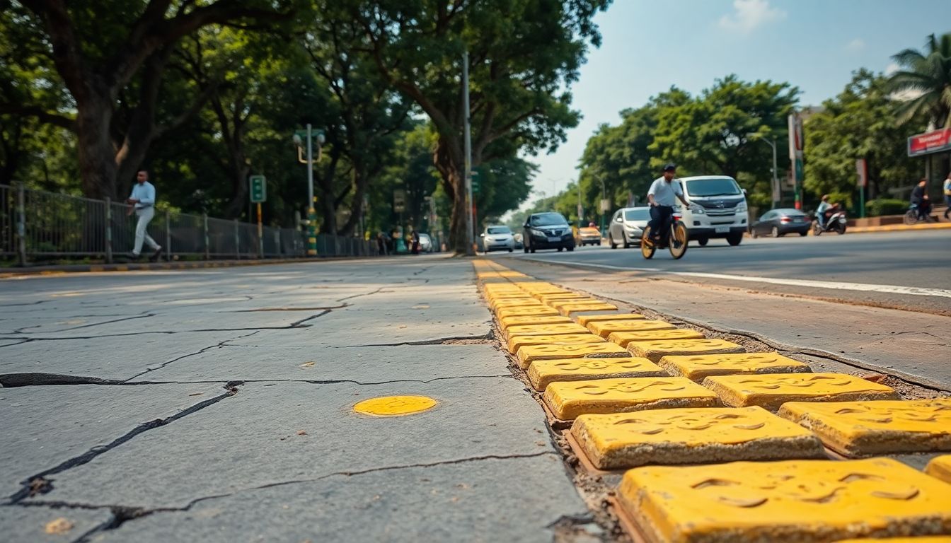 Recently Upgraded Footpaths On Palace Road Fall Into Disrepair
