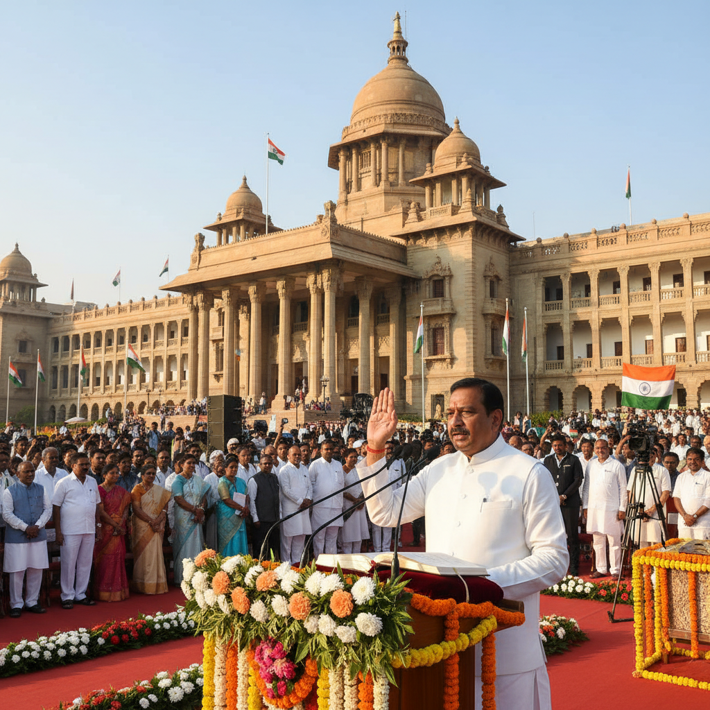 DK Shivakumar to Take Oath as Karnataka Reaches 34 Chief Ministerial Tenures