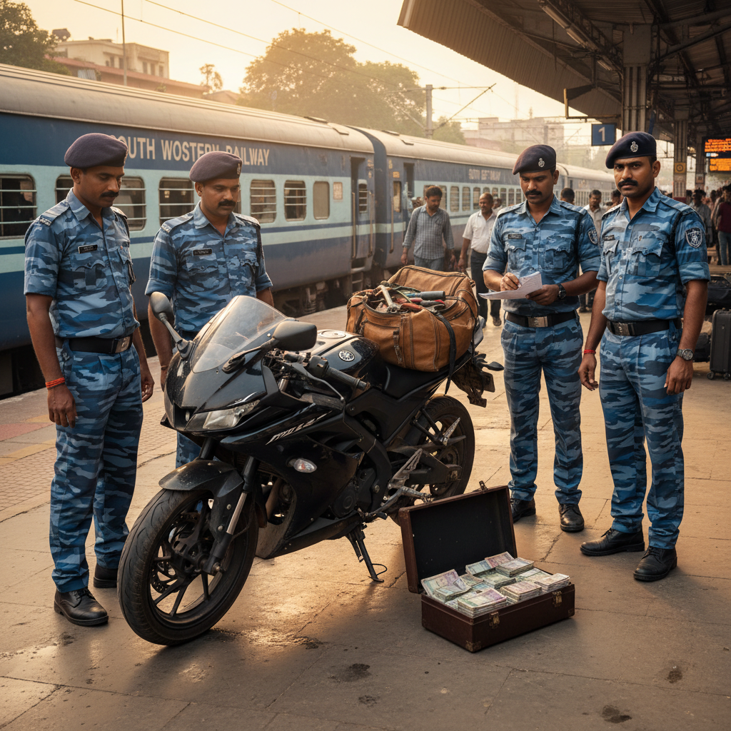Railway Protection Force Recovers Stolen Rs 1.2 Lakh Motorcycle In Bengaluru