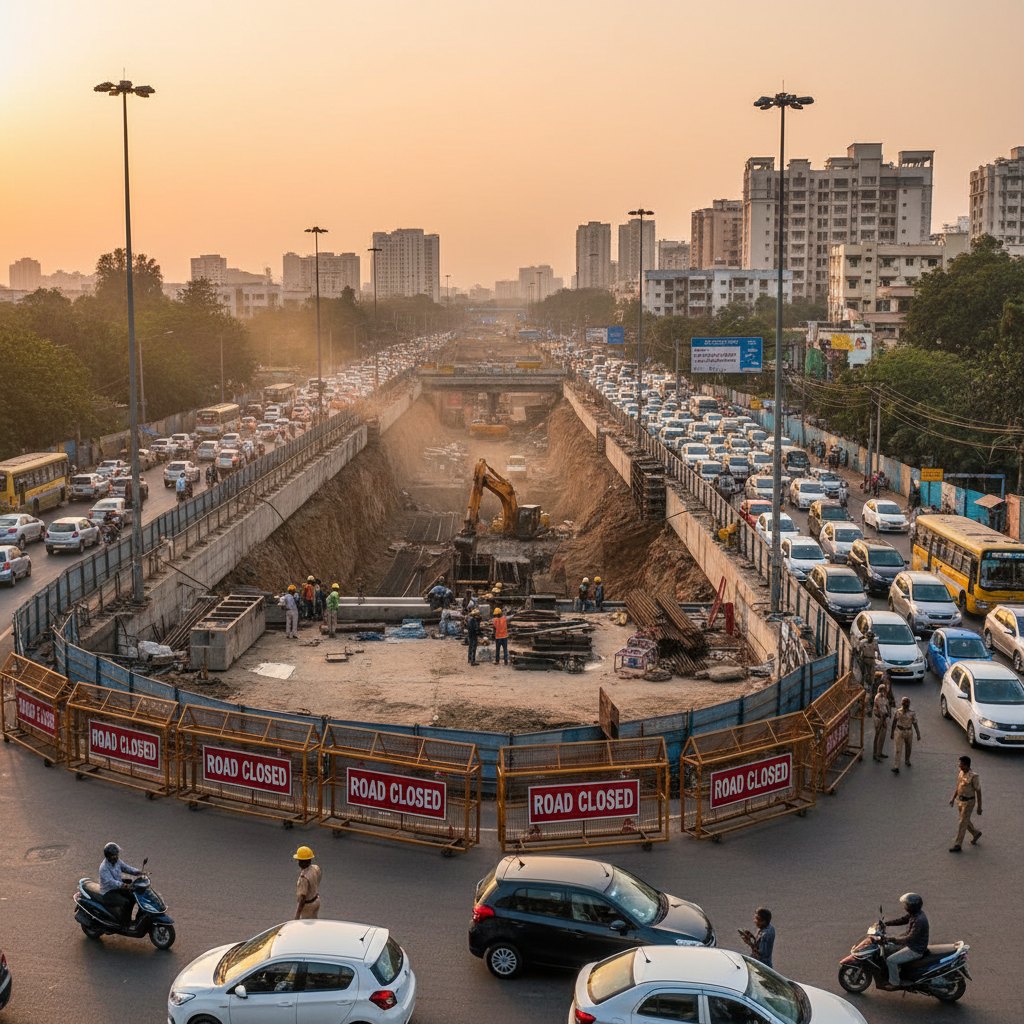 Bengaluru Roads Near KR Pura and Whitefield to Close for Railway Work Next Week