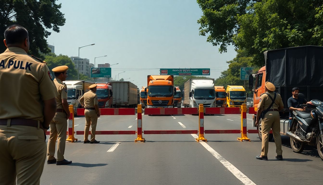 Bengaluru Police Restrict Heavy Goods Vehicles on Key Roads for Eid Milad