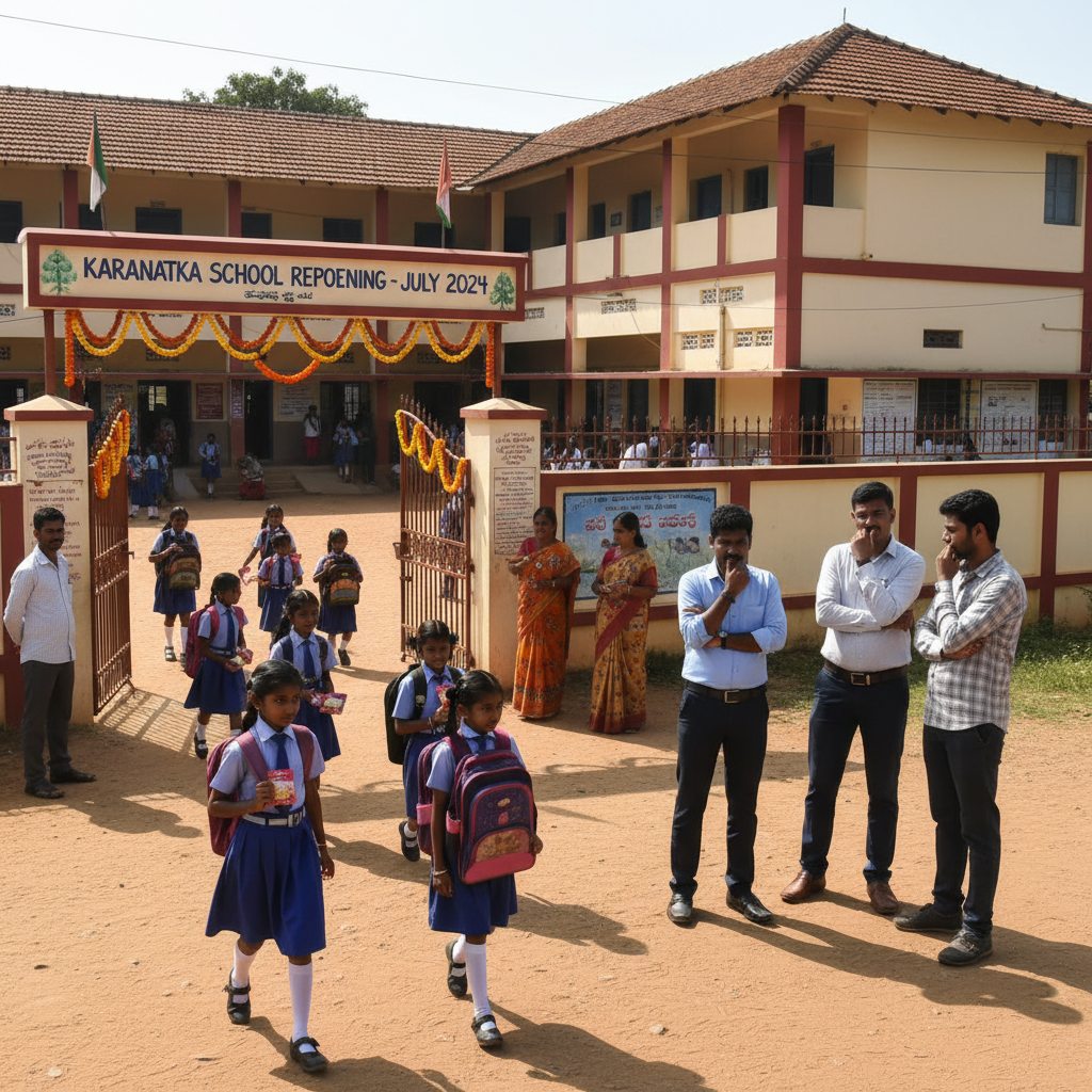 Karnataka schools to reopen Monday without Chief Minister or grand state launch