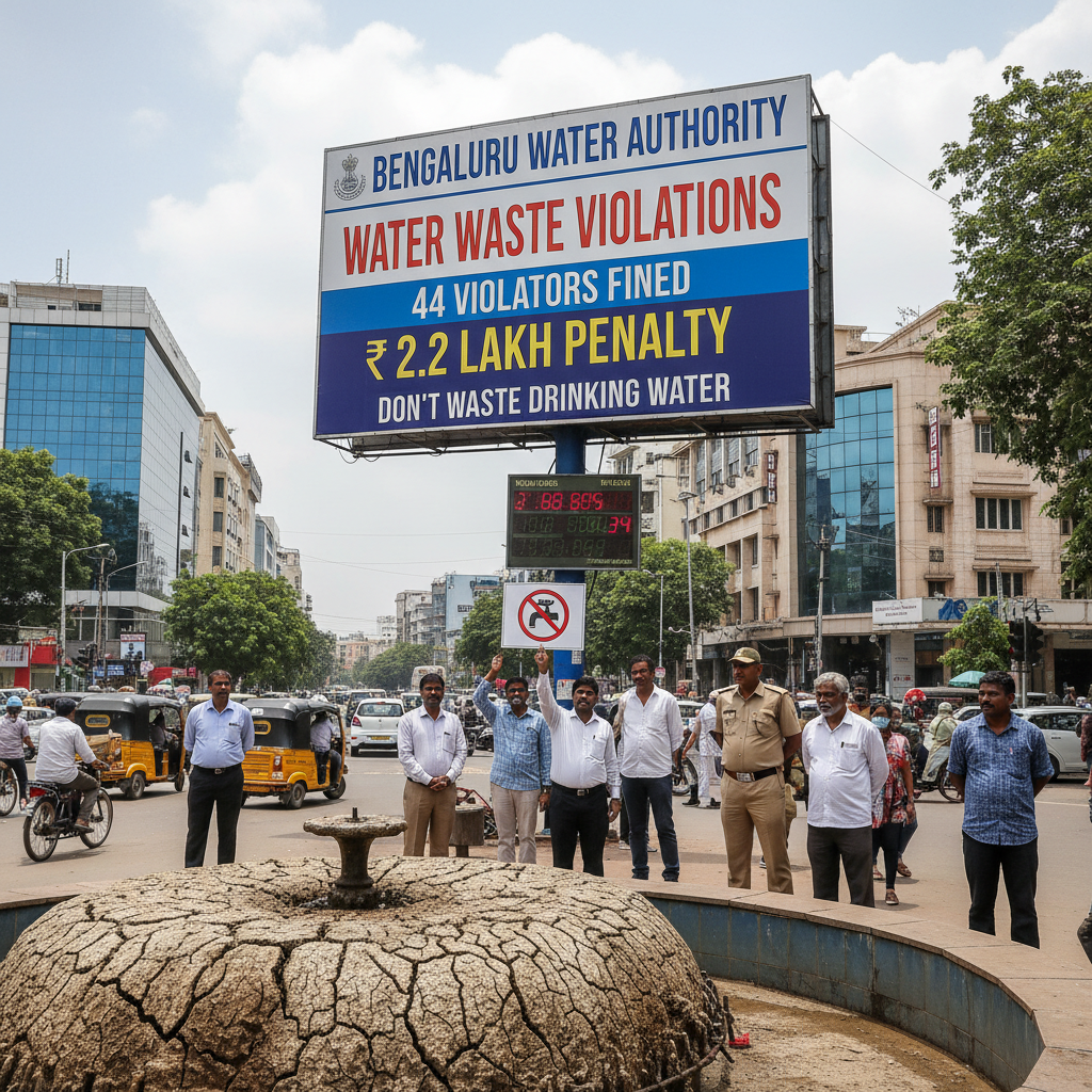 Bengaluru Water Authority Fines 44 Violators Rs 2.2 Lakh For Wasting Drinking Water