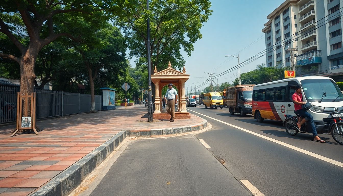 Indiranagar Residents Oppose Footpath Temple Construction on 80 Feet Road