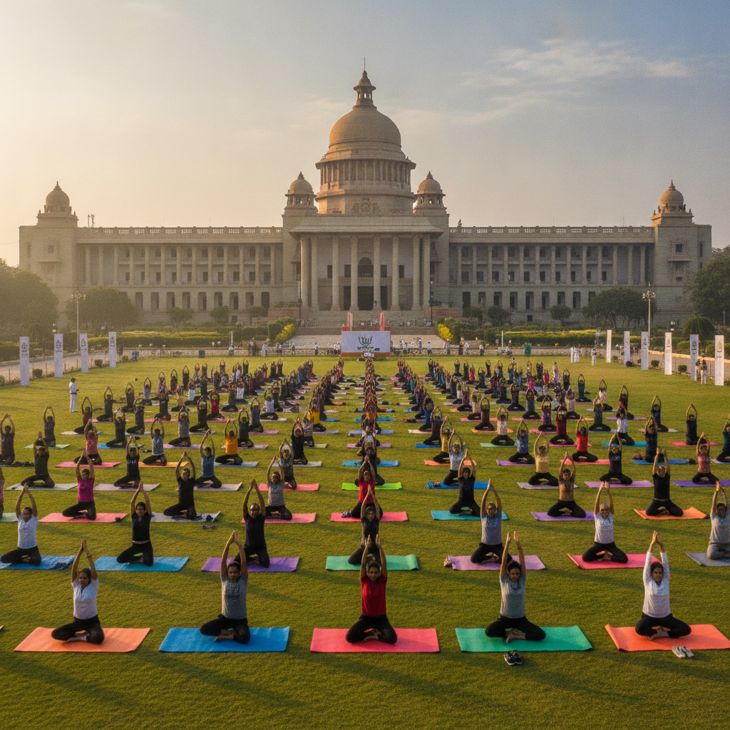 Bengaluru to host massive Yoga Day events at Vidhana Soudha and SMVIT campus