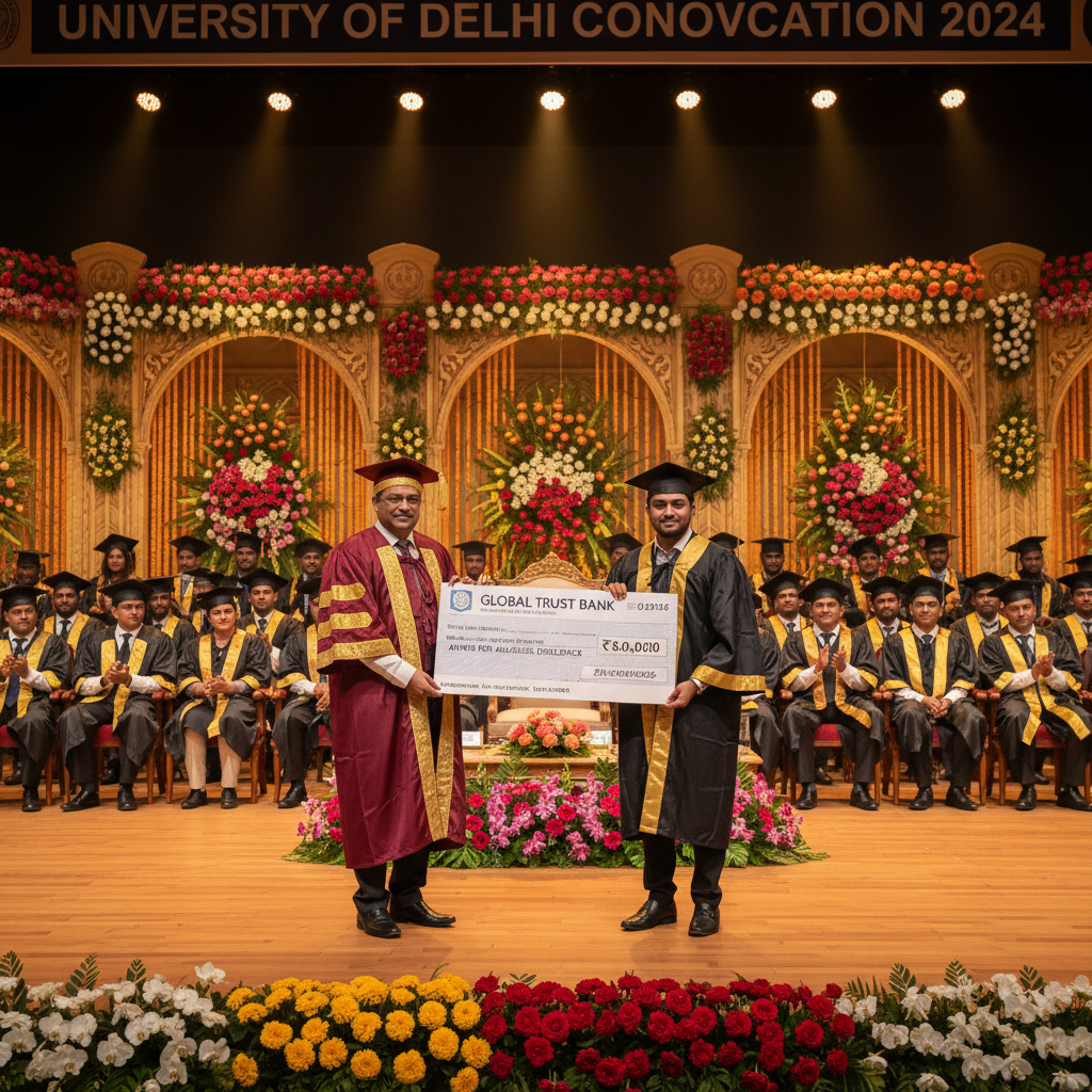 Tumkur University Toppers Receive Cheques After Gold Medals Miss Flight
