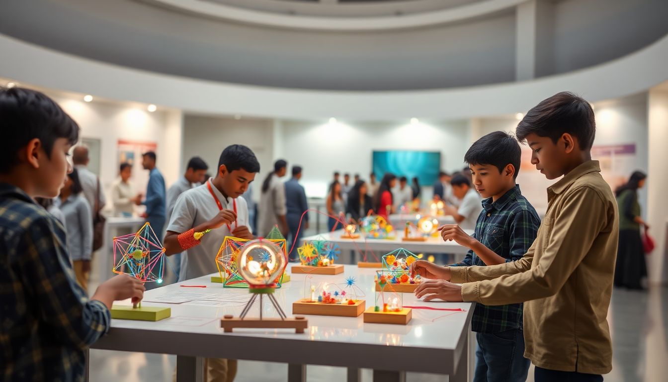 Students Showcase Over 20 Physics Models at Jawaharlal Nehru Planetarium