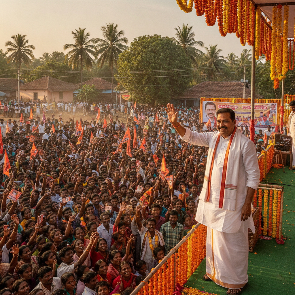 DK Shivakumar Launches Janashirvada Yatra And Promotes 3A Formula In Kanakapura
